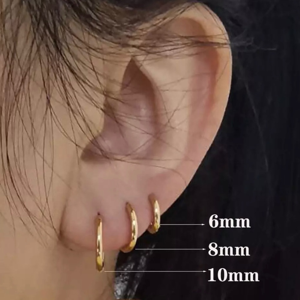 18k Gold plated high fashion stainless steel earrings